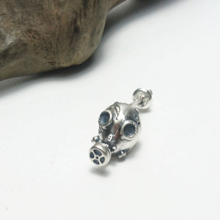 ガスマスクピアス(silver