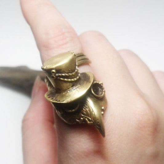 ペストマスクⅣ-ハットコーデRing(brass