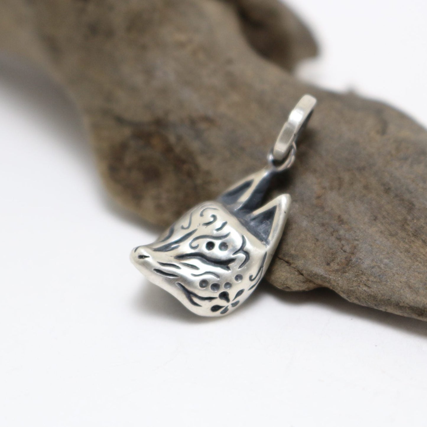 半狐面ペンダントーsilver
