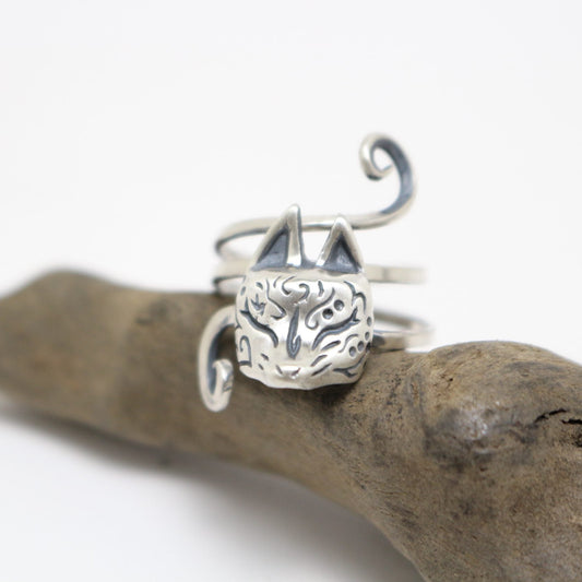 半狐面リングーsilver