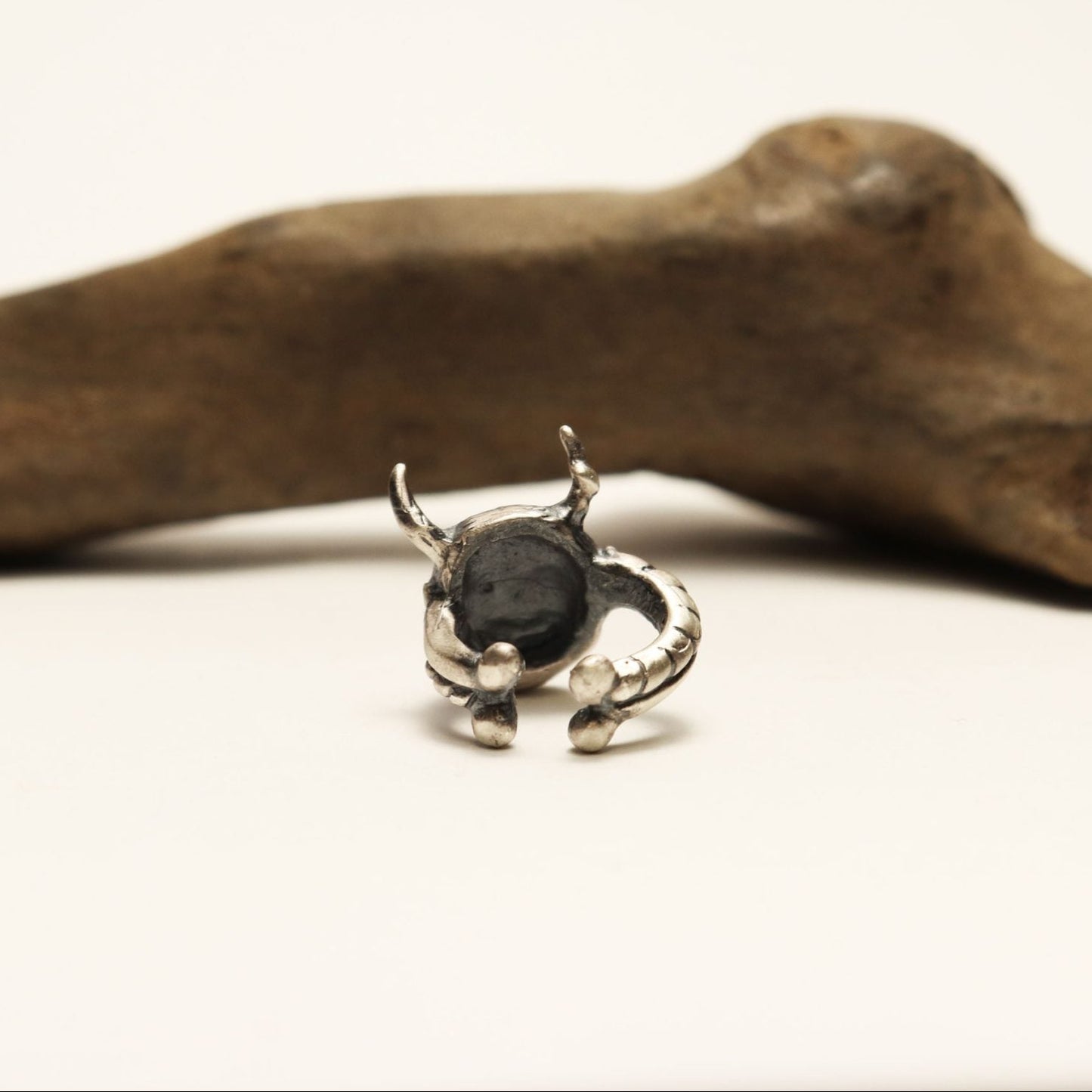 はんにゃ面イヤーカフ-silver