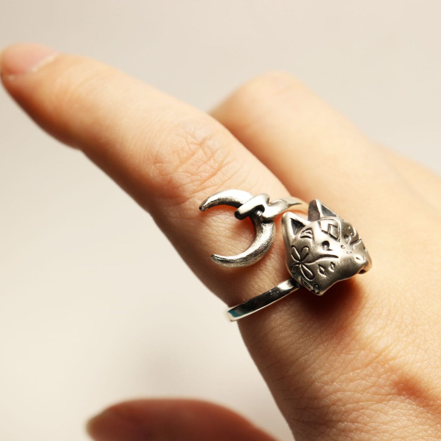 半狐面*Moon.Ring-silver