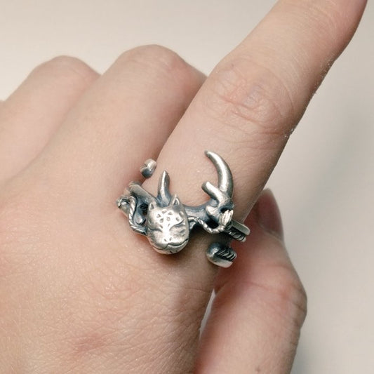 狐面*MoonRing-silver