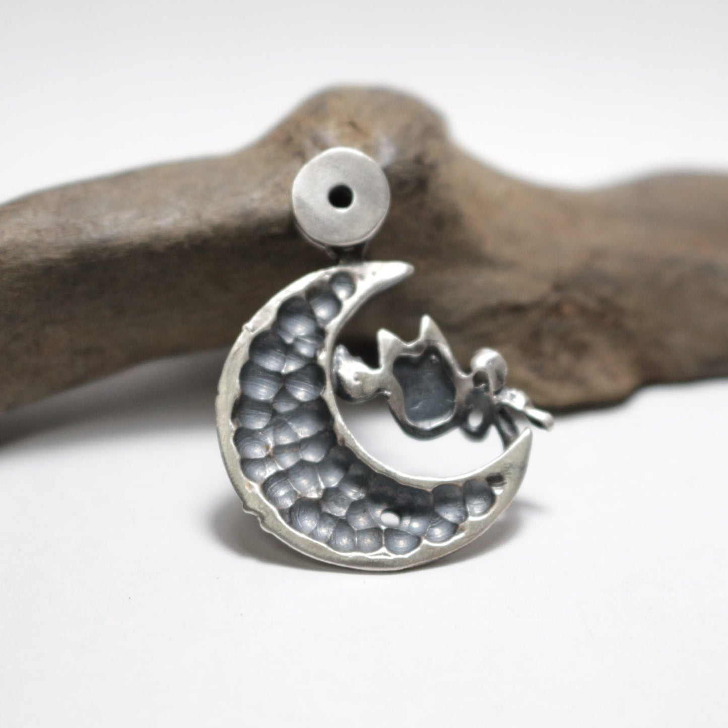 狐面ペンダント-Moon-silver