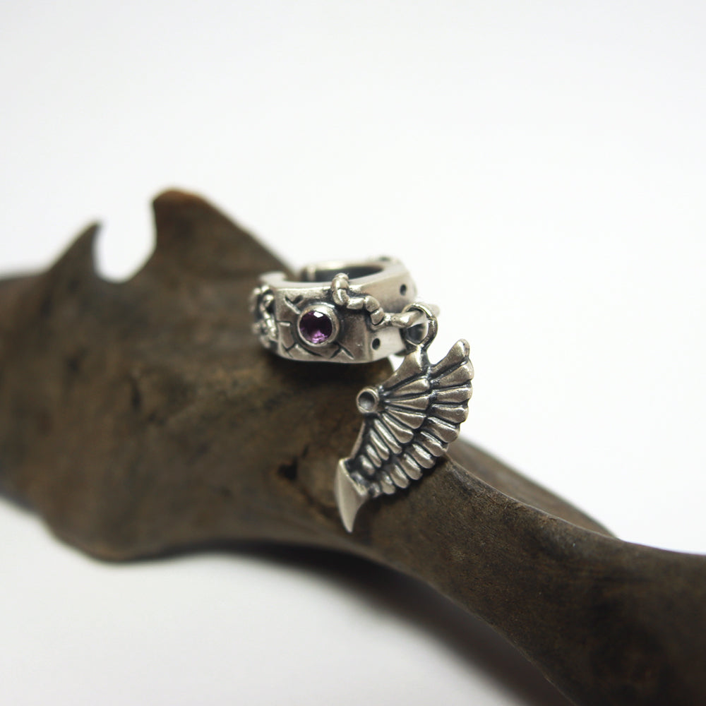 星の羽イヤーカフ-silver