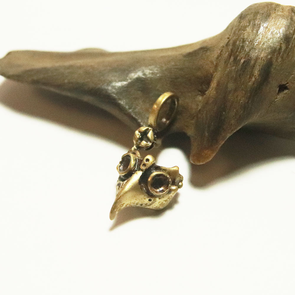 miniペストマスクPendant(brass