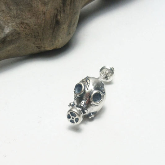 ガスマスクピアス(silver