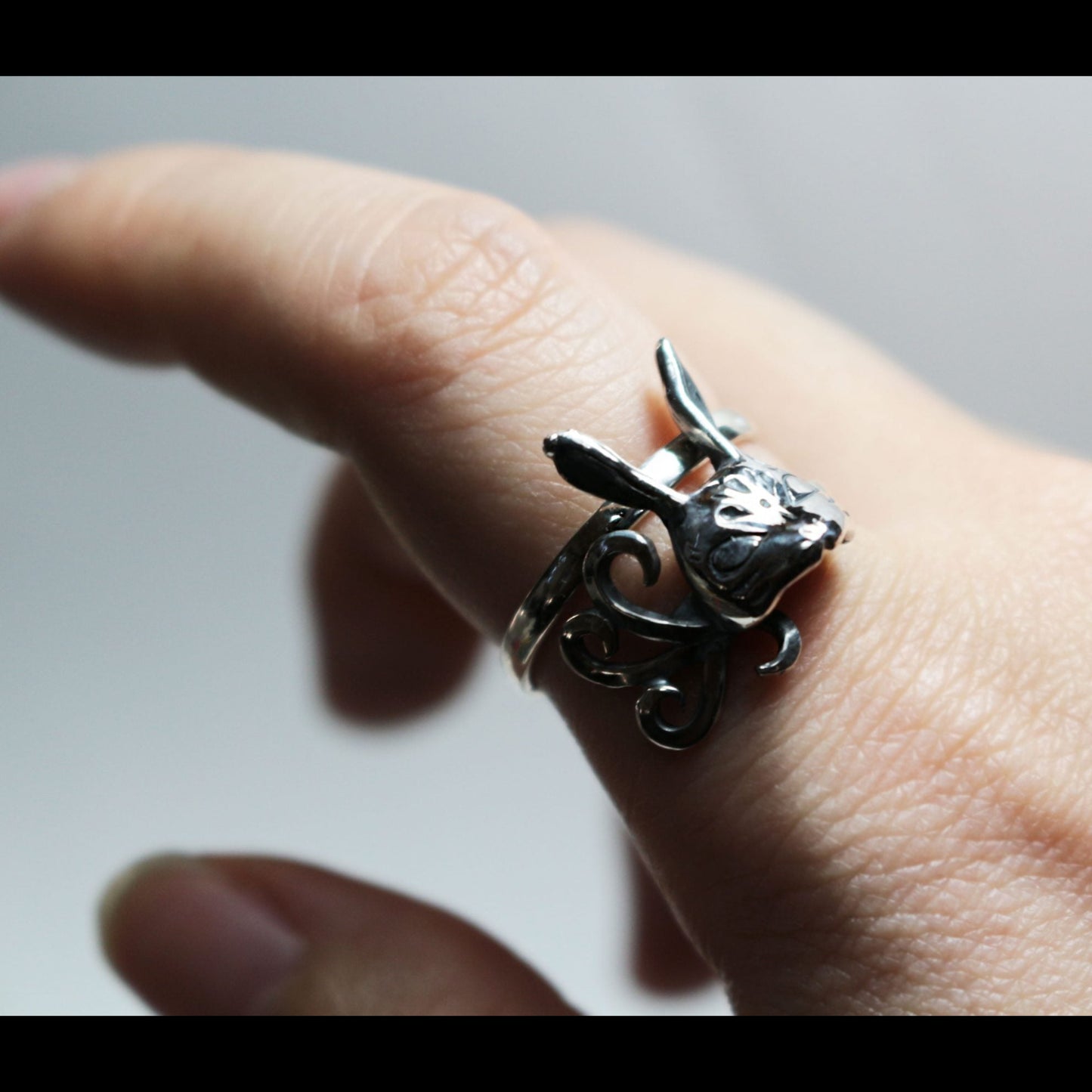うさぎ面Ring-Silver