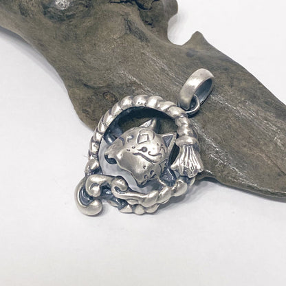 半＊狐面PendantⅡ-縁- silver