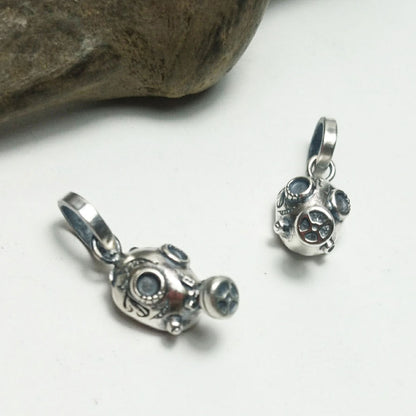 ガスマスクペンダント(silver