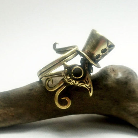 miniペストマスク-ハットコーデRing（brass