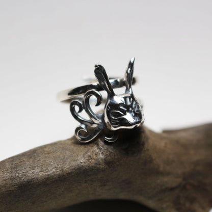 うさぎ面Ring-Silver