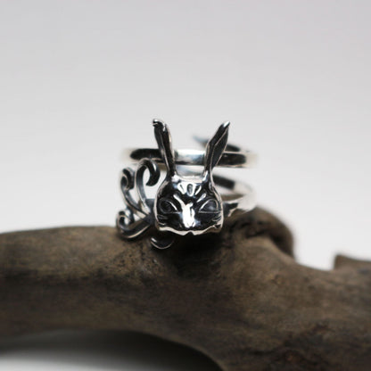 うさぎ面Ring-Silver