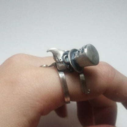 miniペストマスク-ハットコーデRing（silver