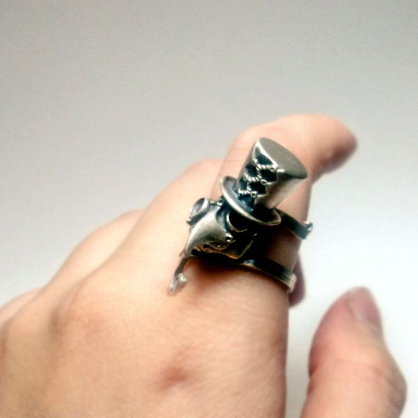 miniペストマスク-ハットコーデRing（silver