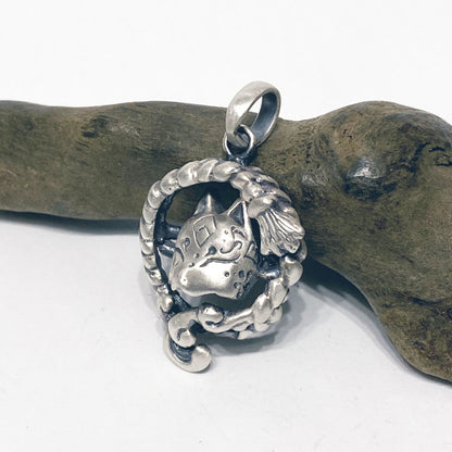 半＊狐面PendantⅡ-縁- silver