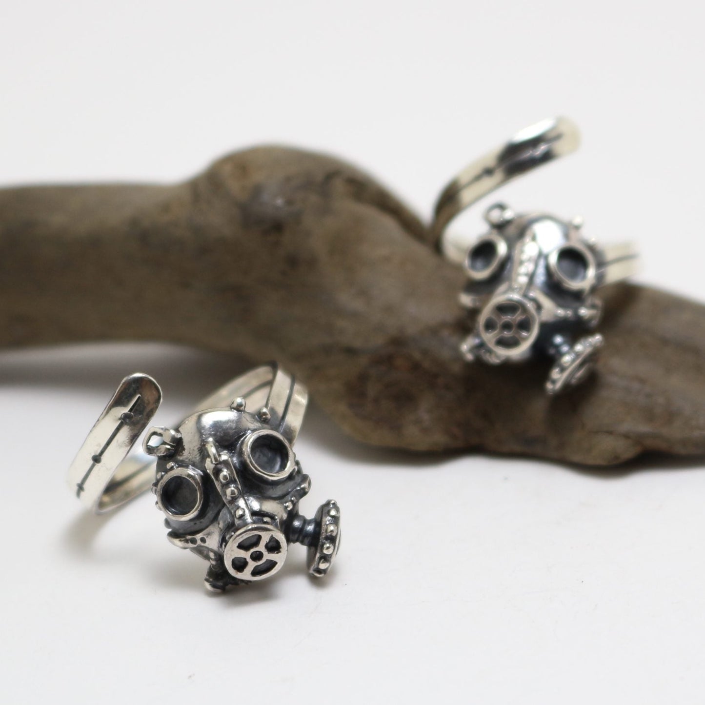 ガスマスクリング(silver