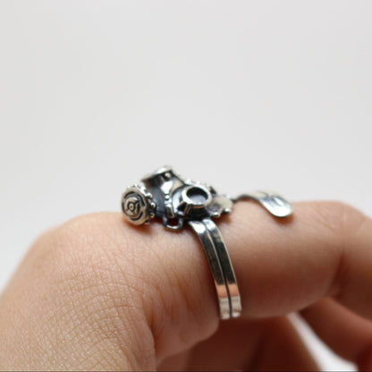 ガスマスクリング(silver