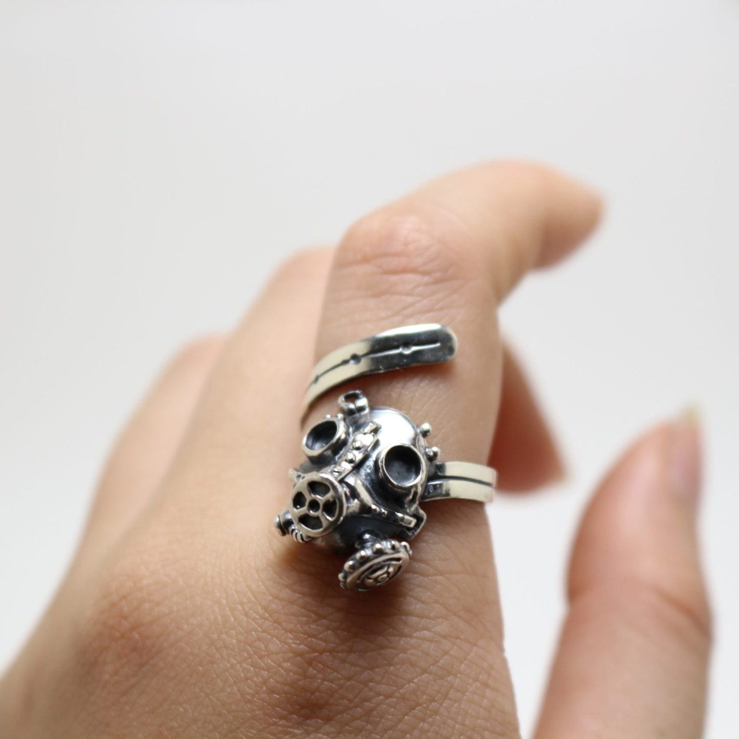 ガスマスクリング(silver