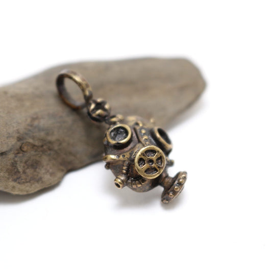 ガスマスク-Pendant-(brass