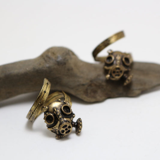 ガスマスクリング(brass