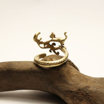 月に憧れる猫RING-Brass