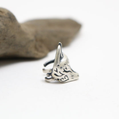 半狐面イヤーカフーsilver