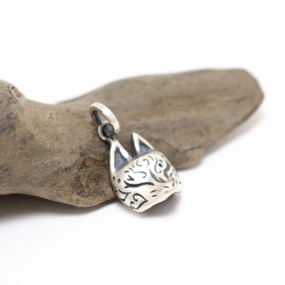 半狐面ペンダントーsilver