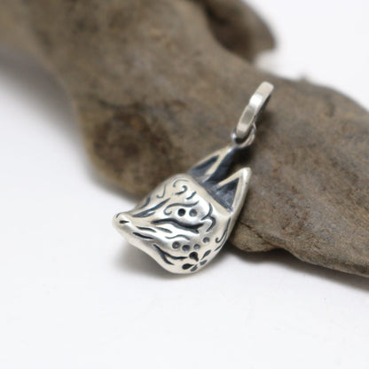 半狐面ペンダントーsilver