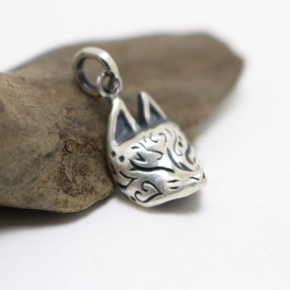 半狐面ペンダントーsilver