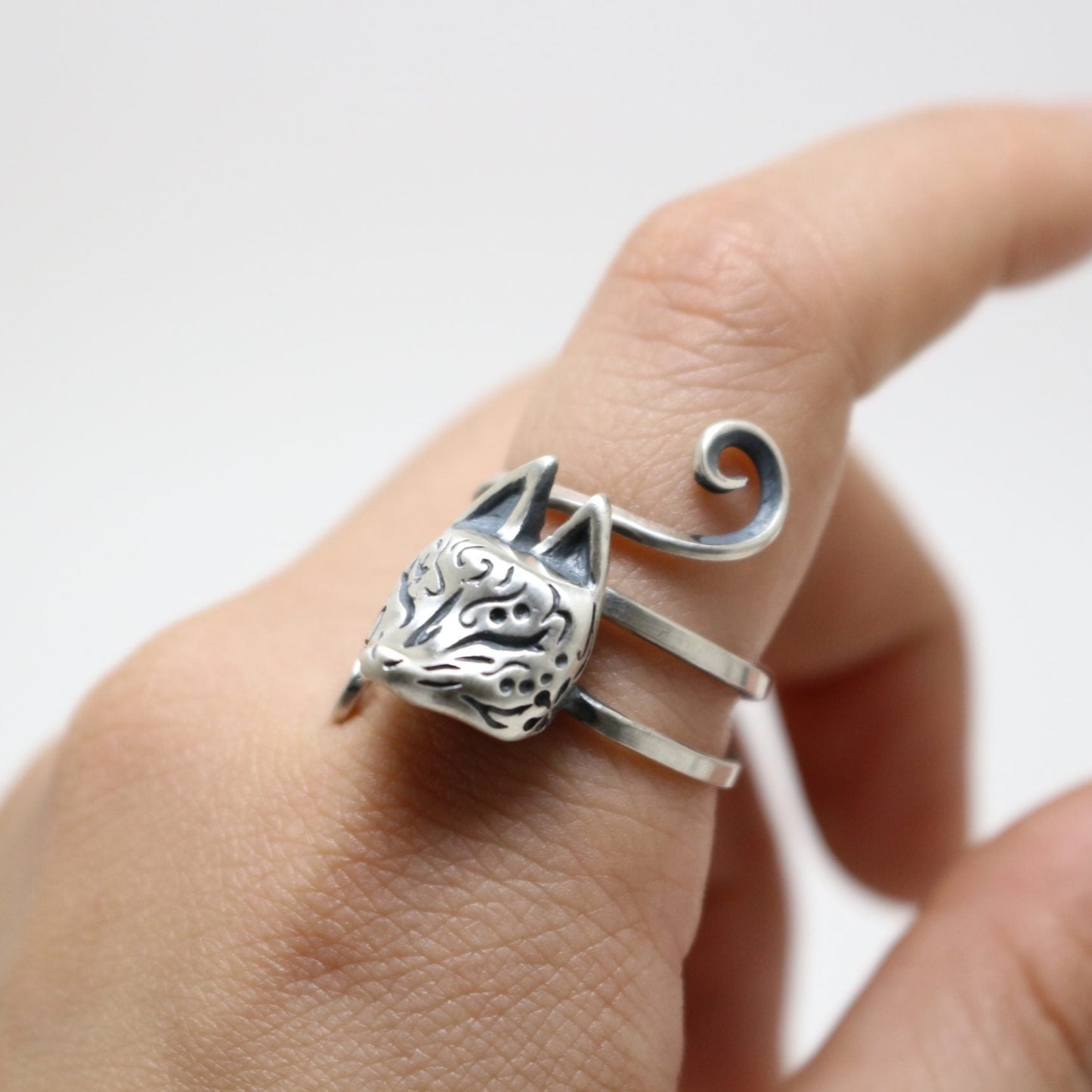 半狐面リングーsilver