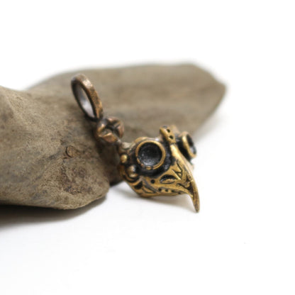 miniペストマスクPendant(brass