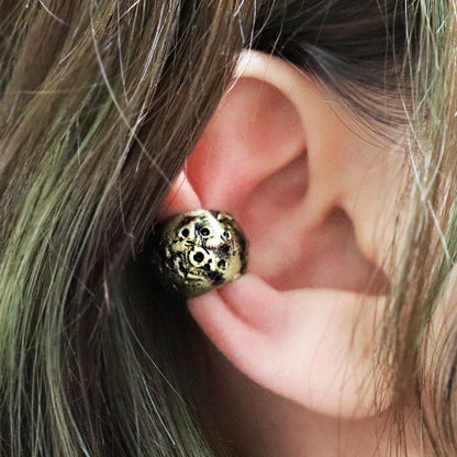 満月のイヤーカフ-brass