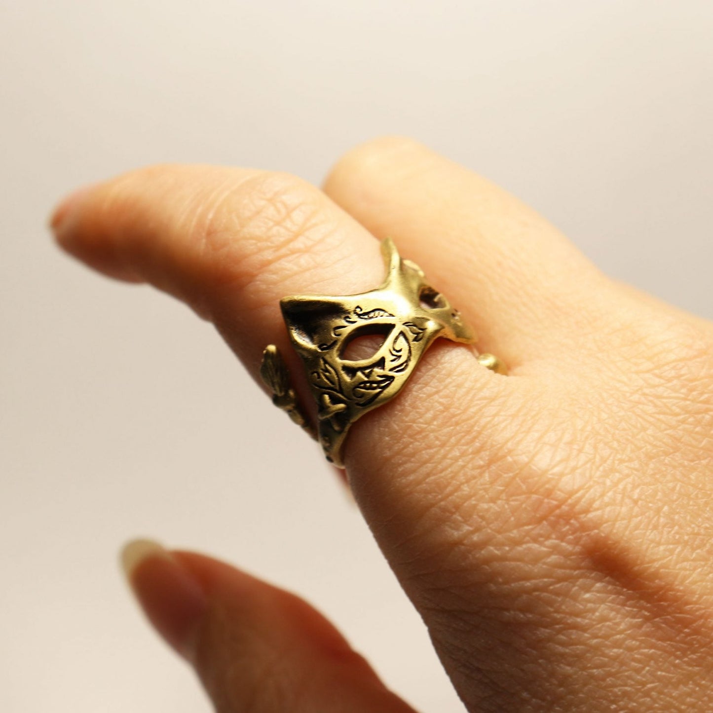 キャットマスクRingⅡ-brass