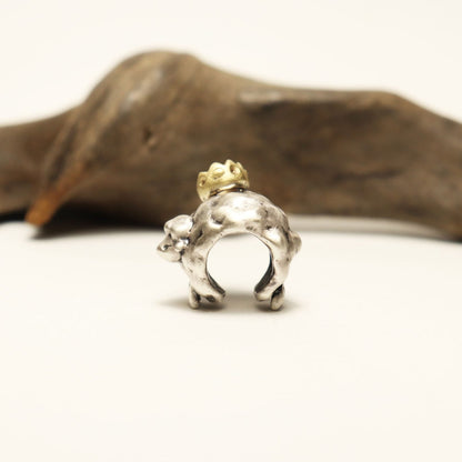 ひつじの王様*イヤーカフ