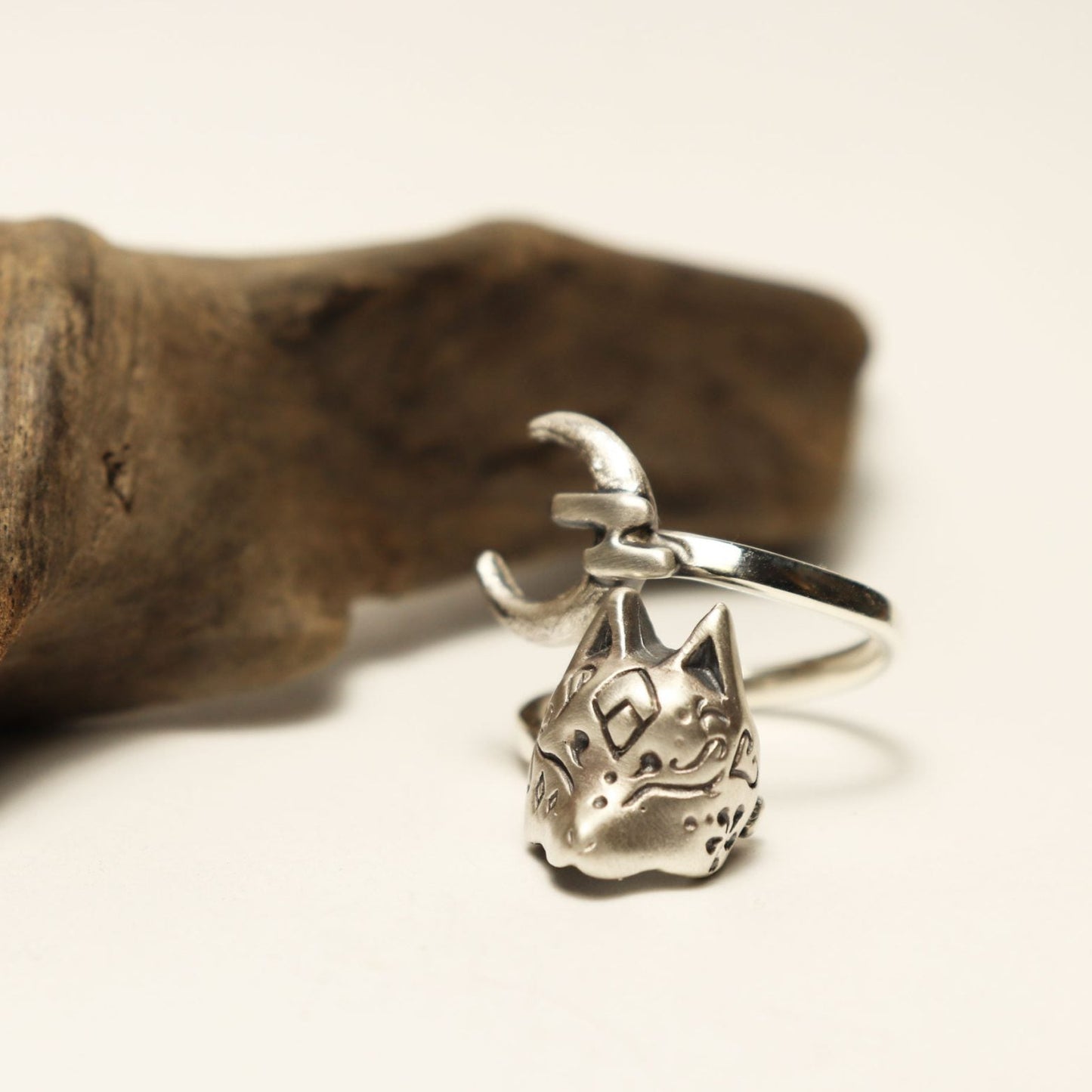 半狐面*Moon.Ring-silver