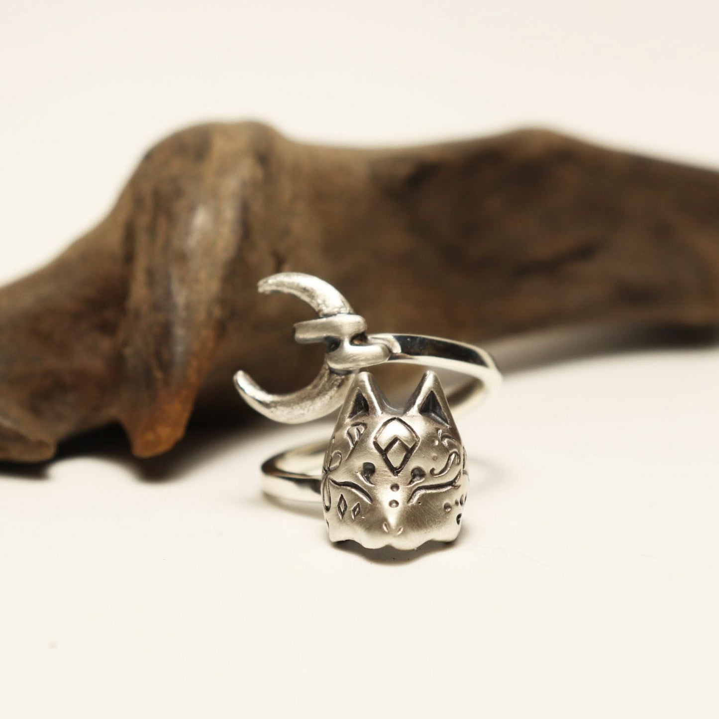 半狐面*Moon.Ring-silver