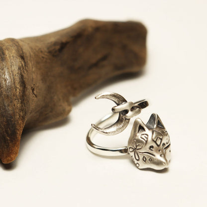 半狐面*Moon.Ring-silver