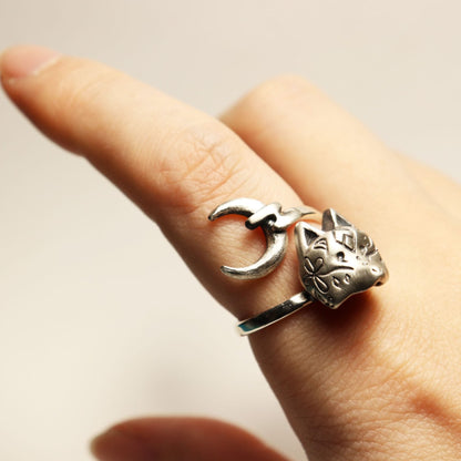 半狐面*Moon.Ring-silver