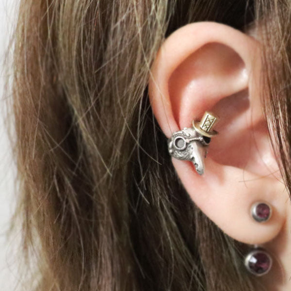 ペストマスクⅡハットコーデ*イヤーカフ-SILVER*mix