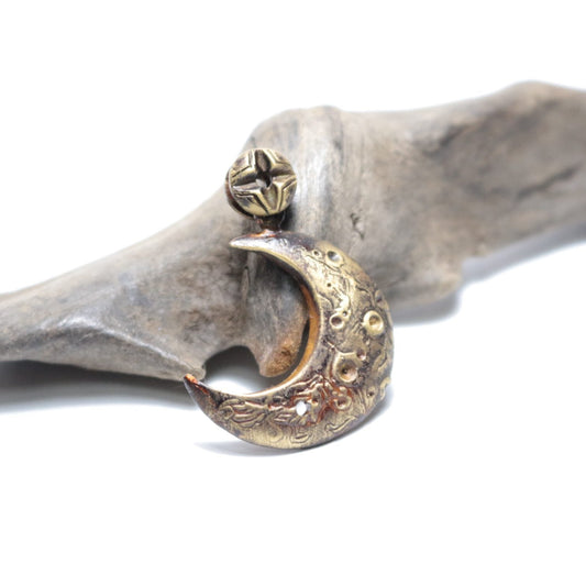 Moon Pendant -Brass