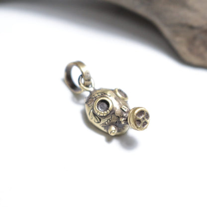 ガスマスクペンダント(brass