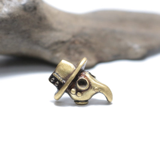 miniペストマスクハット(ピアス-brass