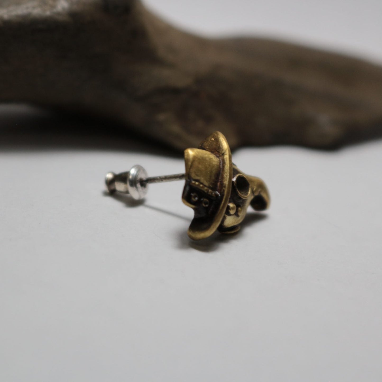 miniペストマスクハット(ピアス-brass