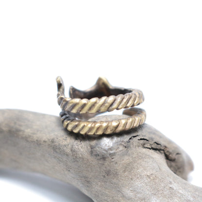 猫面Ring(大)-brass