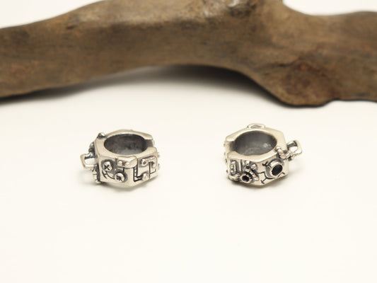 六角イヤーカフ-silver