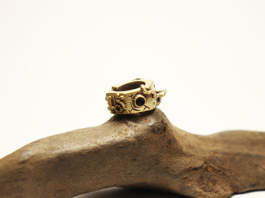 六角イヤーカフ-brass