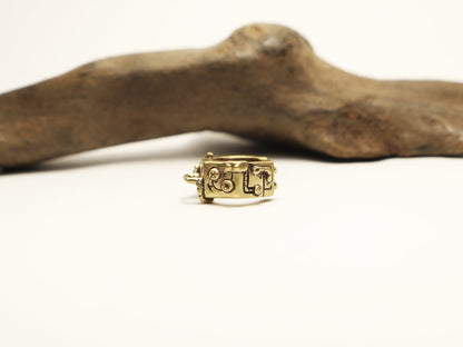 六角イヤーカフ-brass