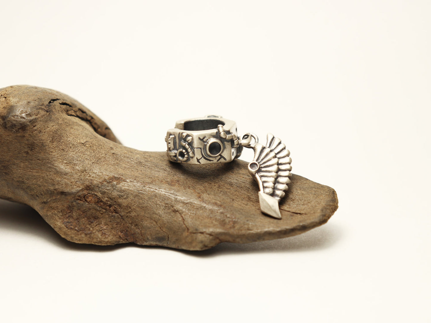 星の羽イヤーカフ-silver