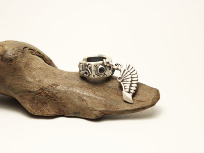 星の羽イヤーカフ-silver